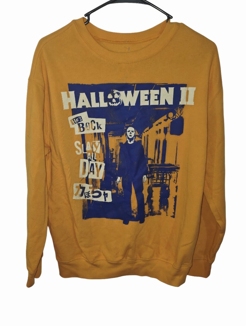 Halloween II Graphic Crewneck Sweatshirt - Orange
